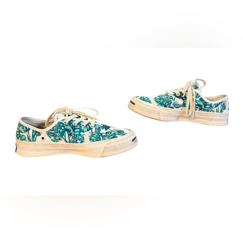 Converse Jack Purcell Signature Ox Tropical White/Holly Floral Women’s Size 7 - Picture 5 of 8